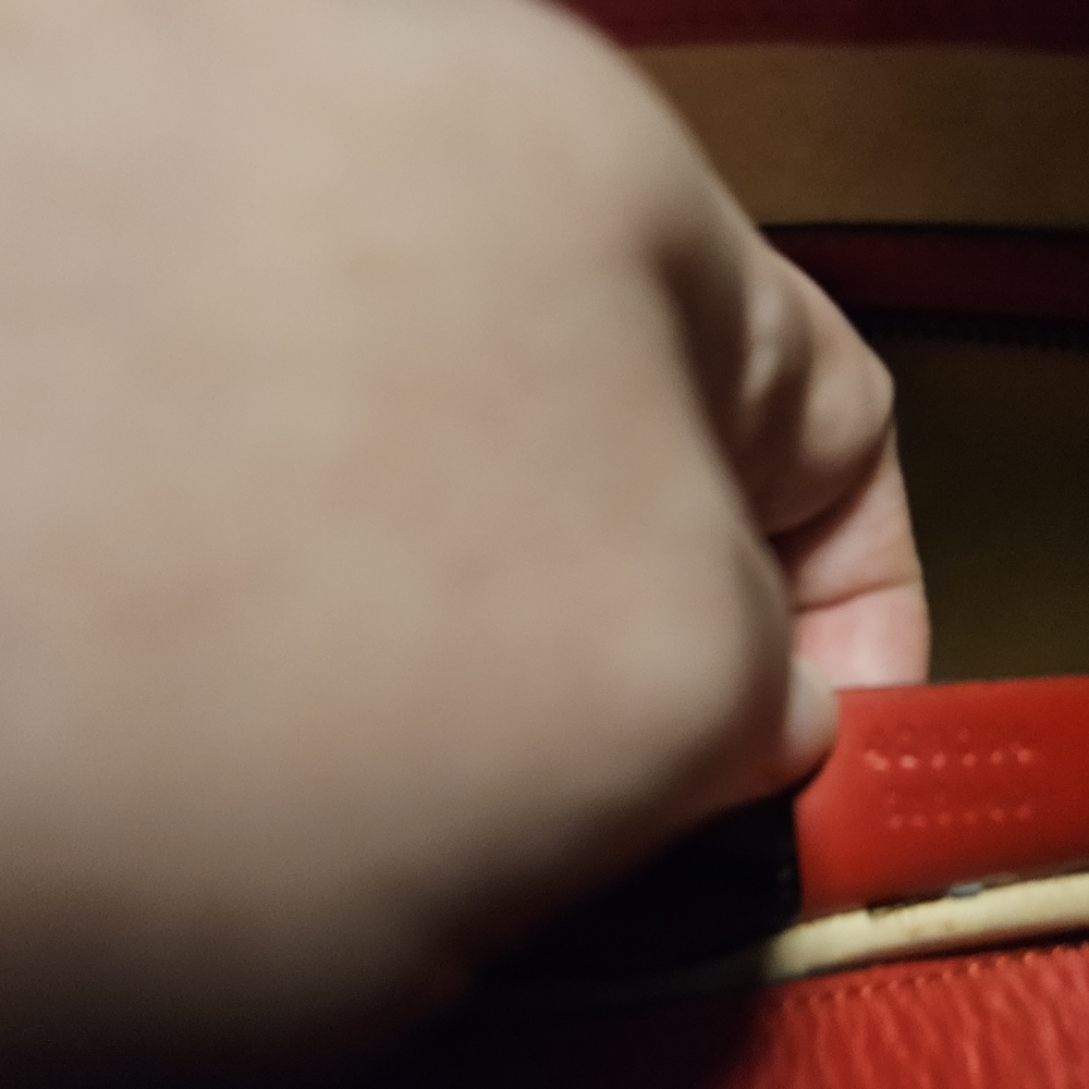 Red Gucci GG Clutch with Diamond Design And Crossbody Strap - Picture 9 of 9